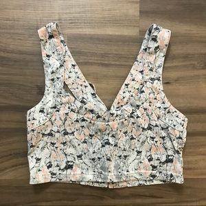 Somedays Lovin Pastel Print Crop Tank Top Corset